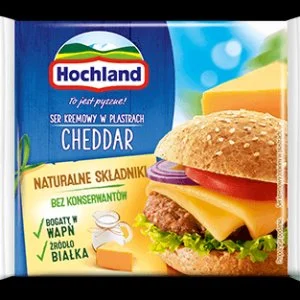 Ser Kremowy Cheddar Plastry Hochland 130g