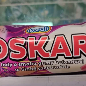 OSKAR GUMA BALONOWA W BIALEJ CZEKOLADZIE