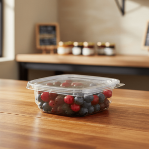 Deli Container Square Tamper Evident 8oz – 500/case