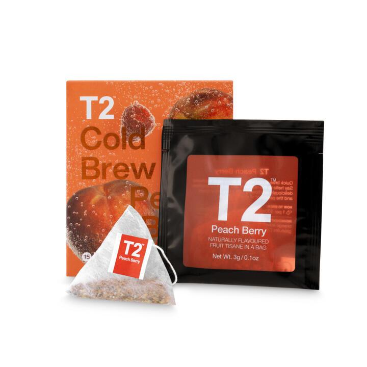 T2 Peachberry Cold Brew Tea Bag Pack 15 pack - Image 2