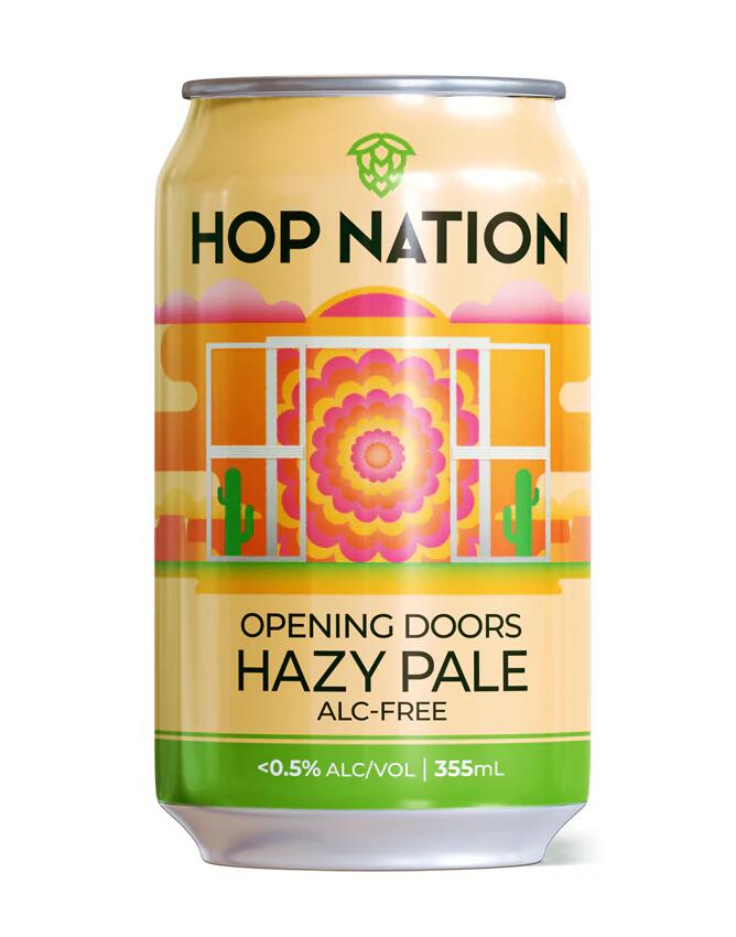 Hop Nation Opening Doors Hazy Pale Ale — 4 x 375ml