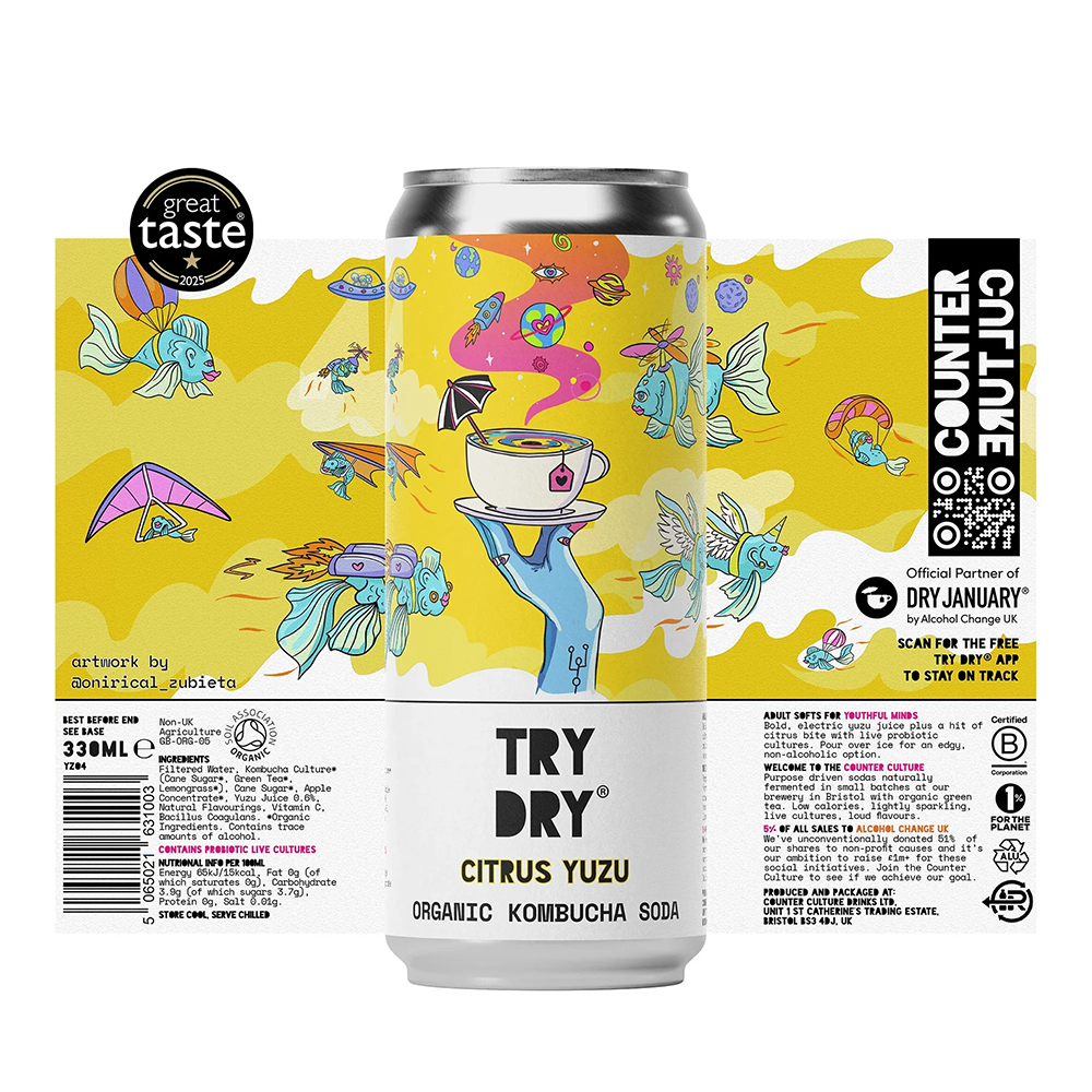 Counter Culture Citrus Yuzu Kombucha - Image 2
