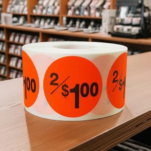 2 for $1 Sticker Pricing Label Stickers – 500/roll