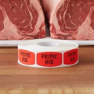 Prime Rib Label Butcher Sticker – 1000/roll