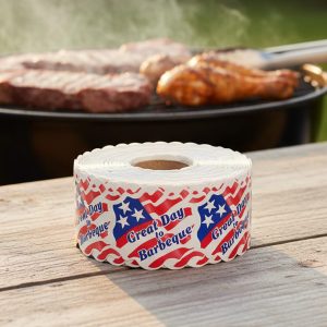 Great Day to Barbeque Label Stickers – 1000/roll