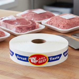 Juicy Beef Label Butcher Sticker – 1000/roll