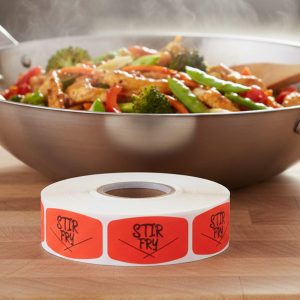 Stir Fry Label Butcher Sticker – 1000/roll
