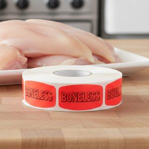 Boneless Label Butcher Sticker – 1000/roll