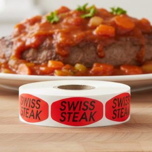 Swiss Steak Label Butcher Sticker – 1000/roll