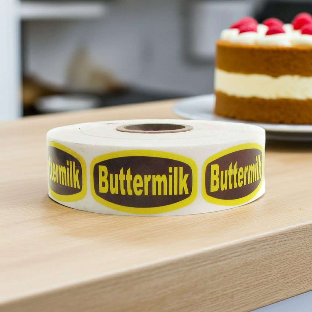 Buttermilk Label Bakery Flavor Stickers – 1000/roll - Image 2