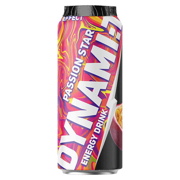 DynamiT – Energy Drink Passion Star 500ml Can - Image 2