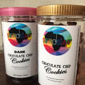 ‘AFROSIAN’ CHOCOLATE & DARK CHOCOLATE CHIP COOKIES By Afrosian Ventures (Both Flavours)