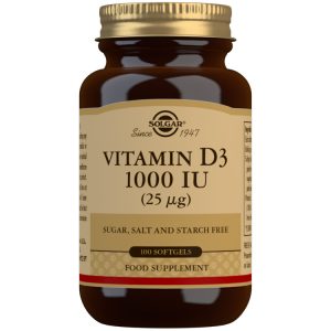 Solgar Vitamin D3 1000 IU 100 Softgels