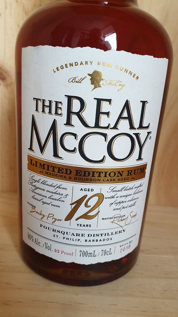 The Real McCoy 12 Year Old Rum Madeira Cask 46% - Image 3