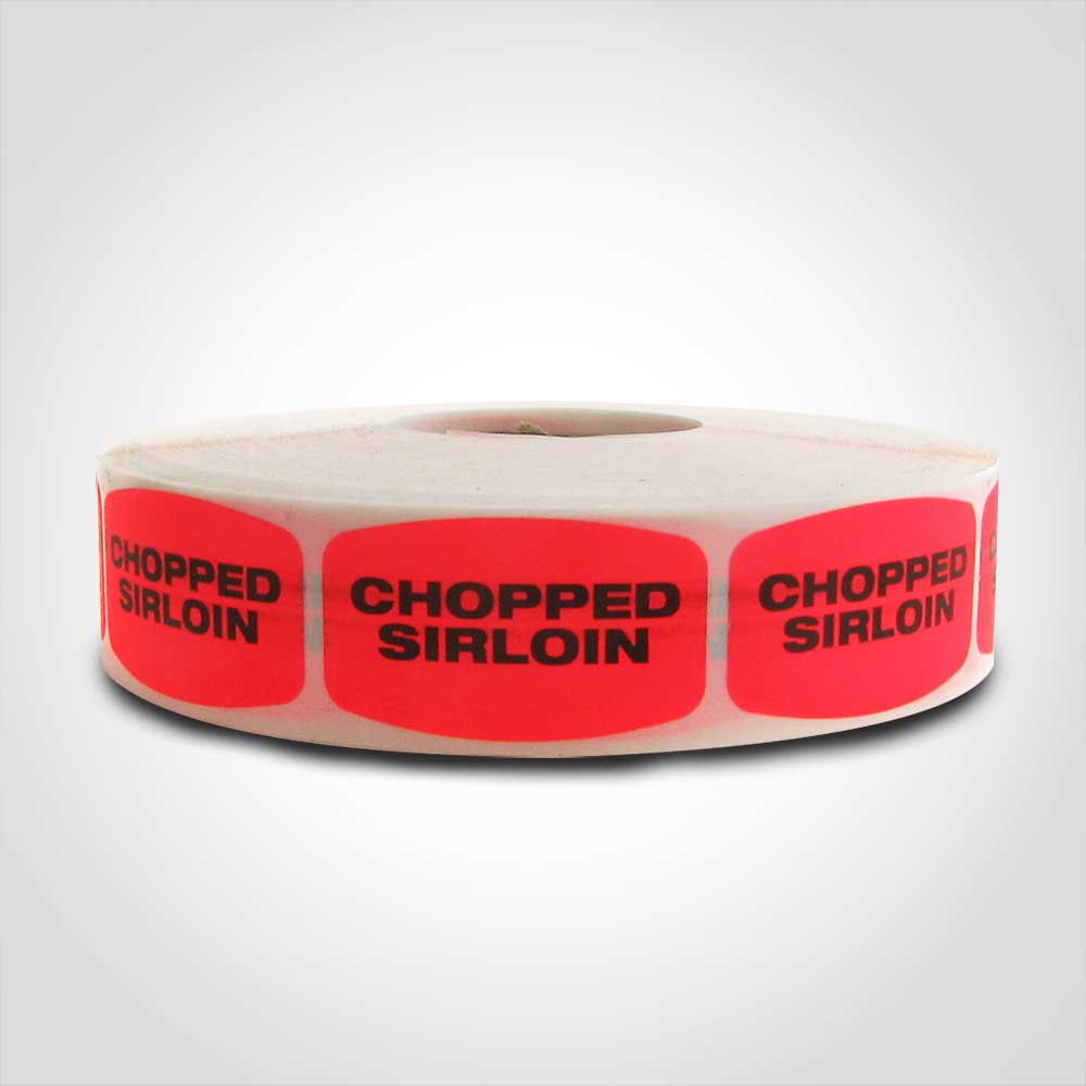 Chopped Sirloin Label Butcher Sticker – 1000/roll - Image 3
