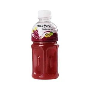 Mogu Mogu Grape Flavoured Drink with Nata de Coco – 320ml