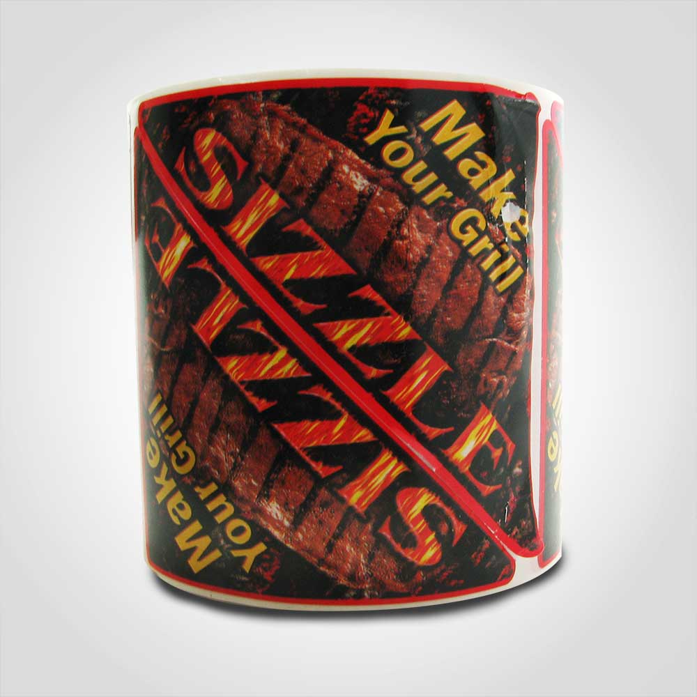 Make Your Grill Sizzle Label Stickers – 250/roll - Image 3