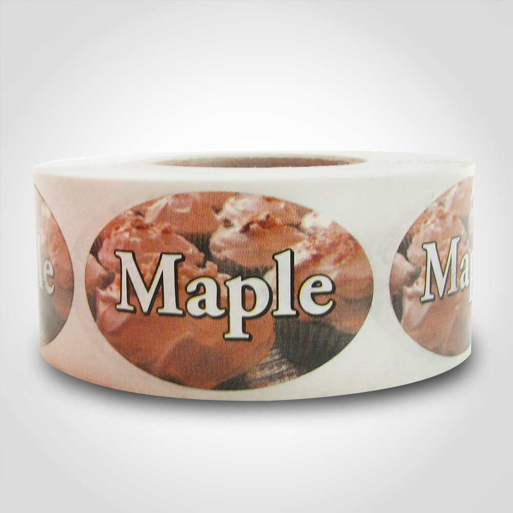 Maple Label Bakery Flavor Stickers – 500/roll - Image 4
